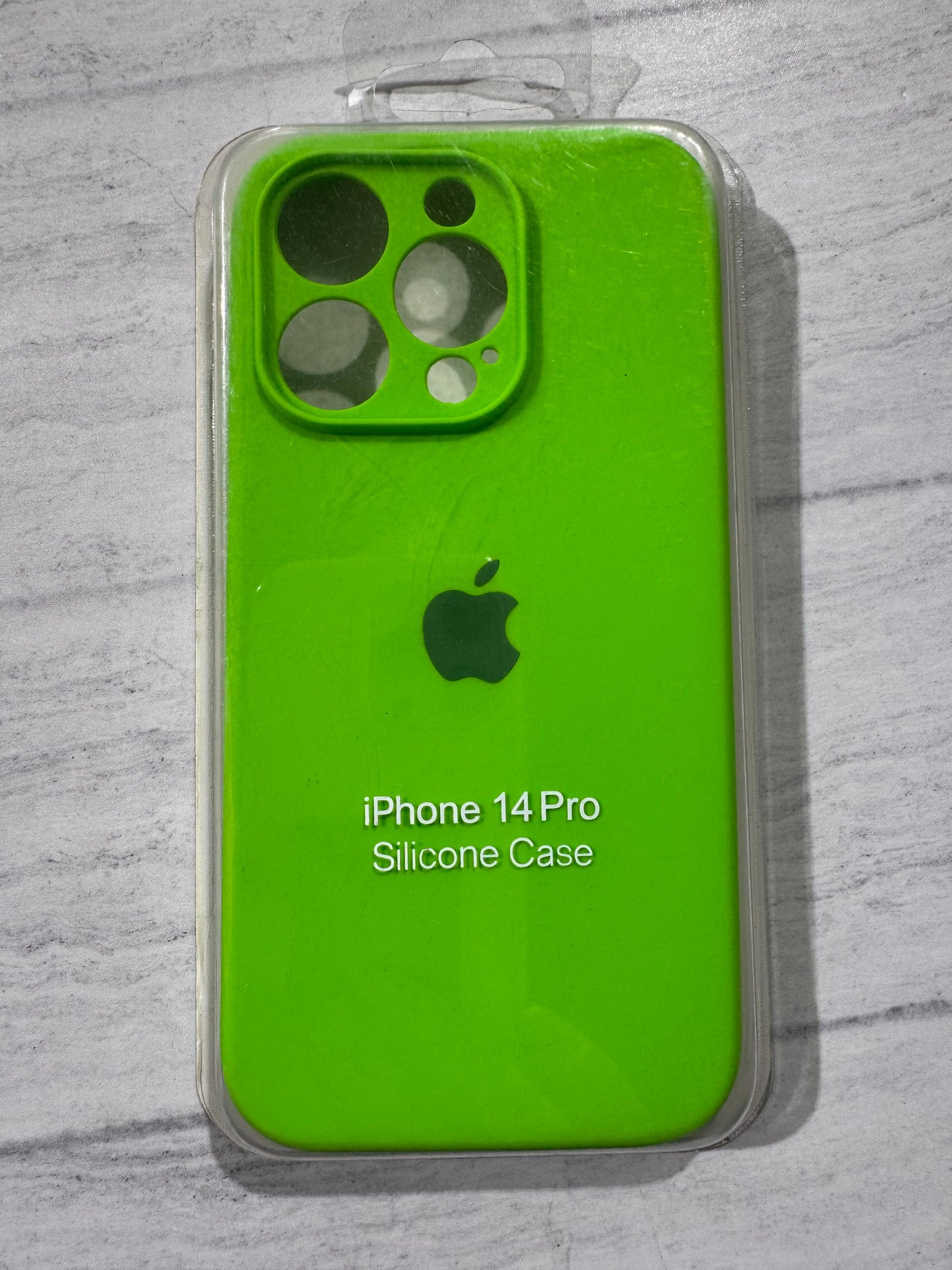 Carcasa Manzana tipo original verde flúor