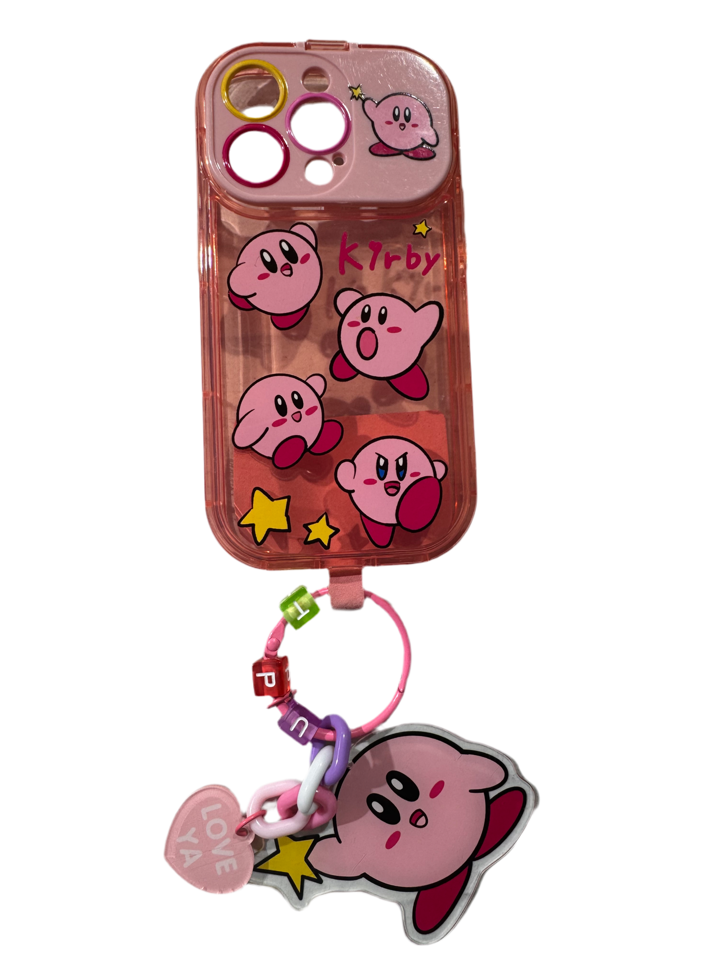 Carcasa Kirby con colgante y espejo