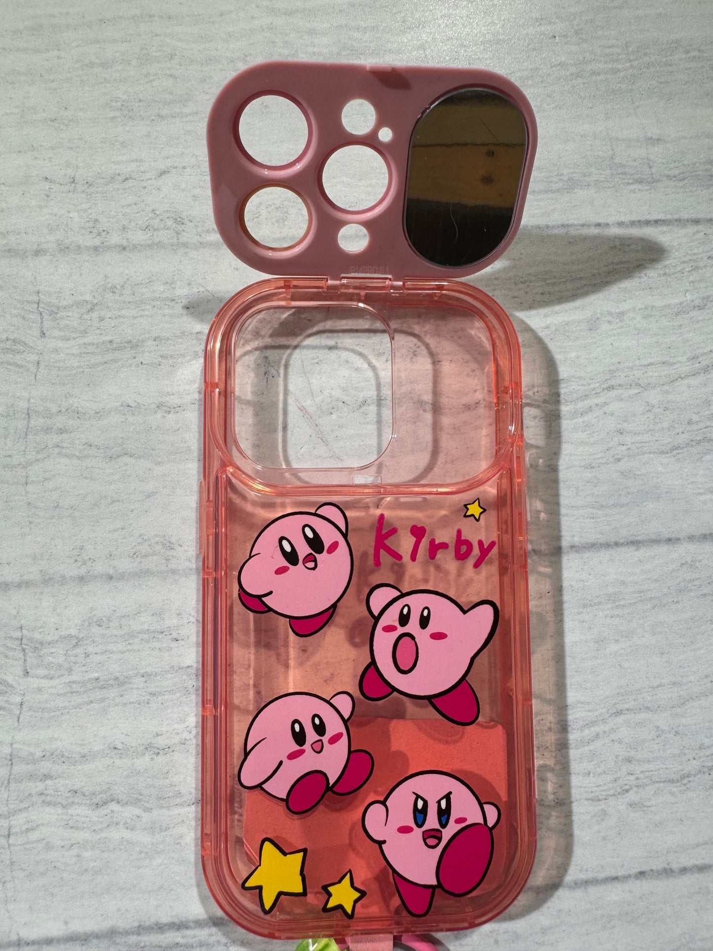 Carcasa Kirby con colgante y espejo