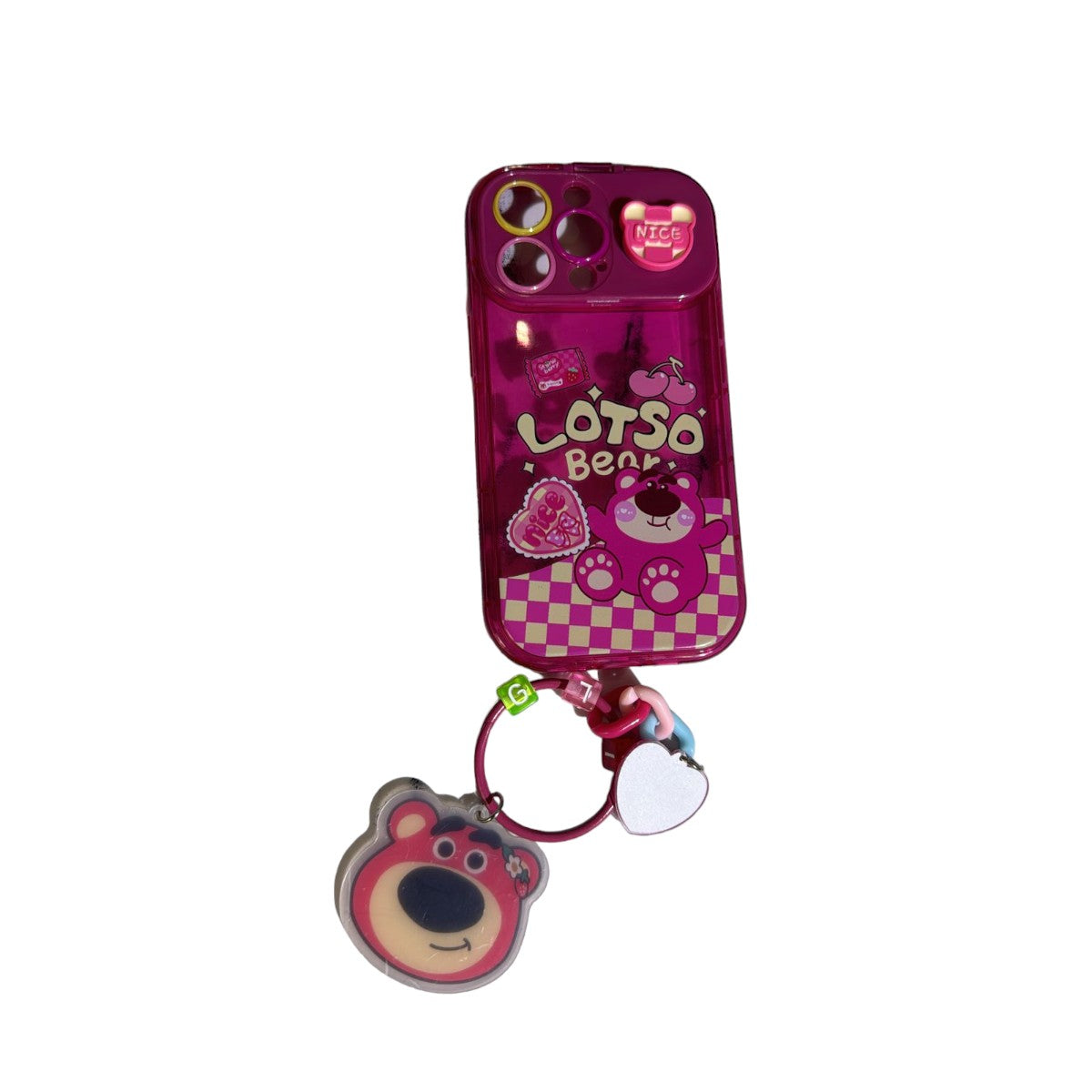 Carcasa lotso bear con colgante y espejo