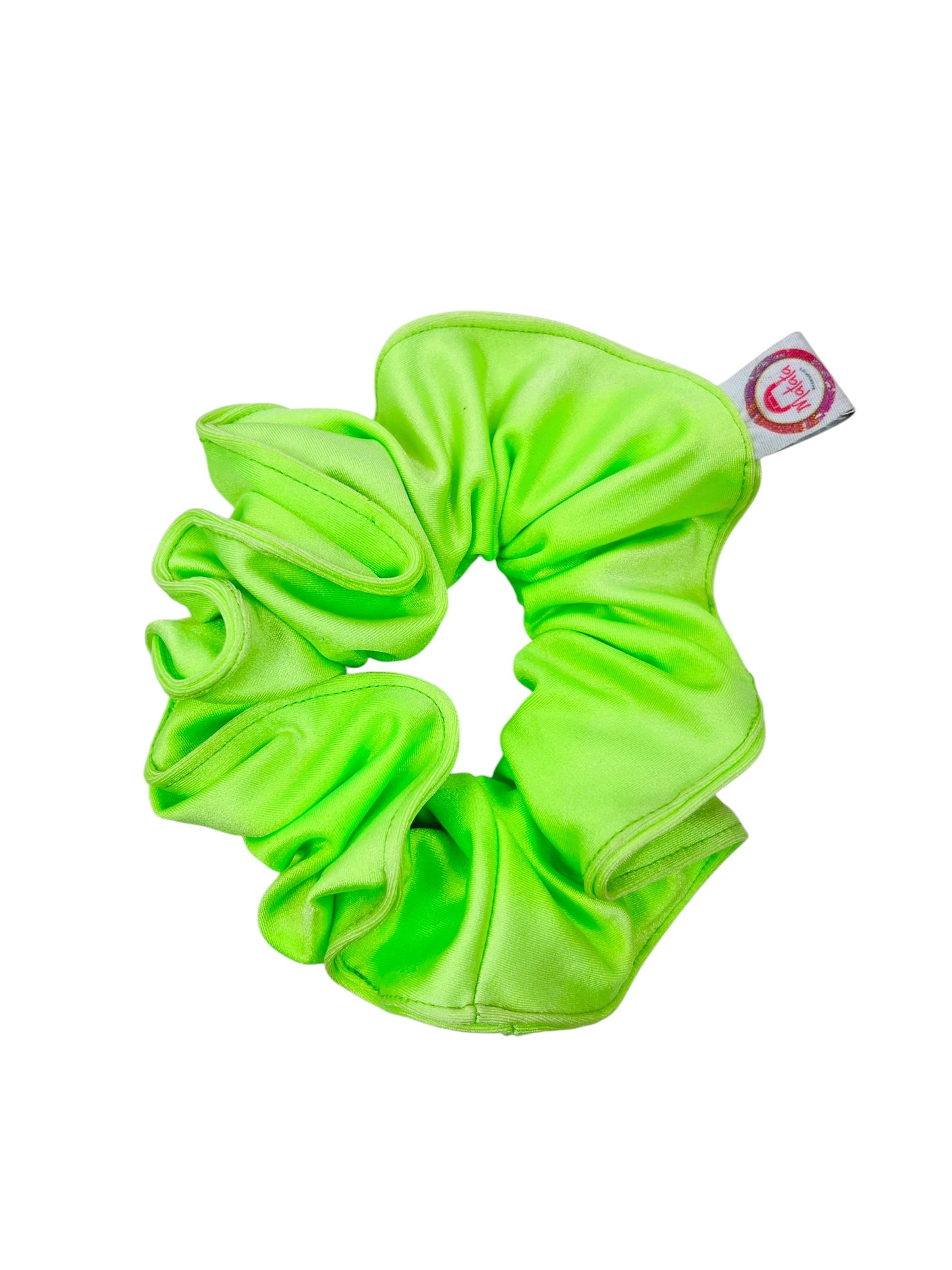 Scrunchie verde flúor brillante