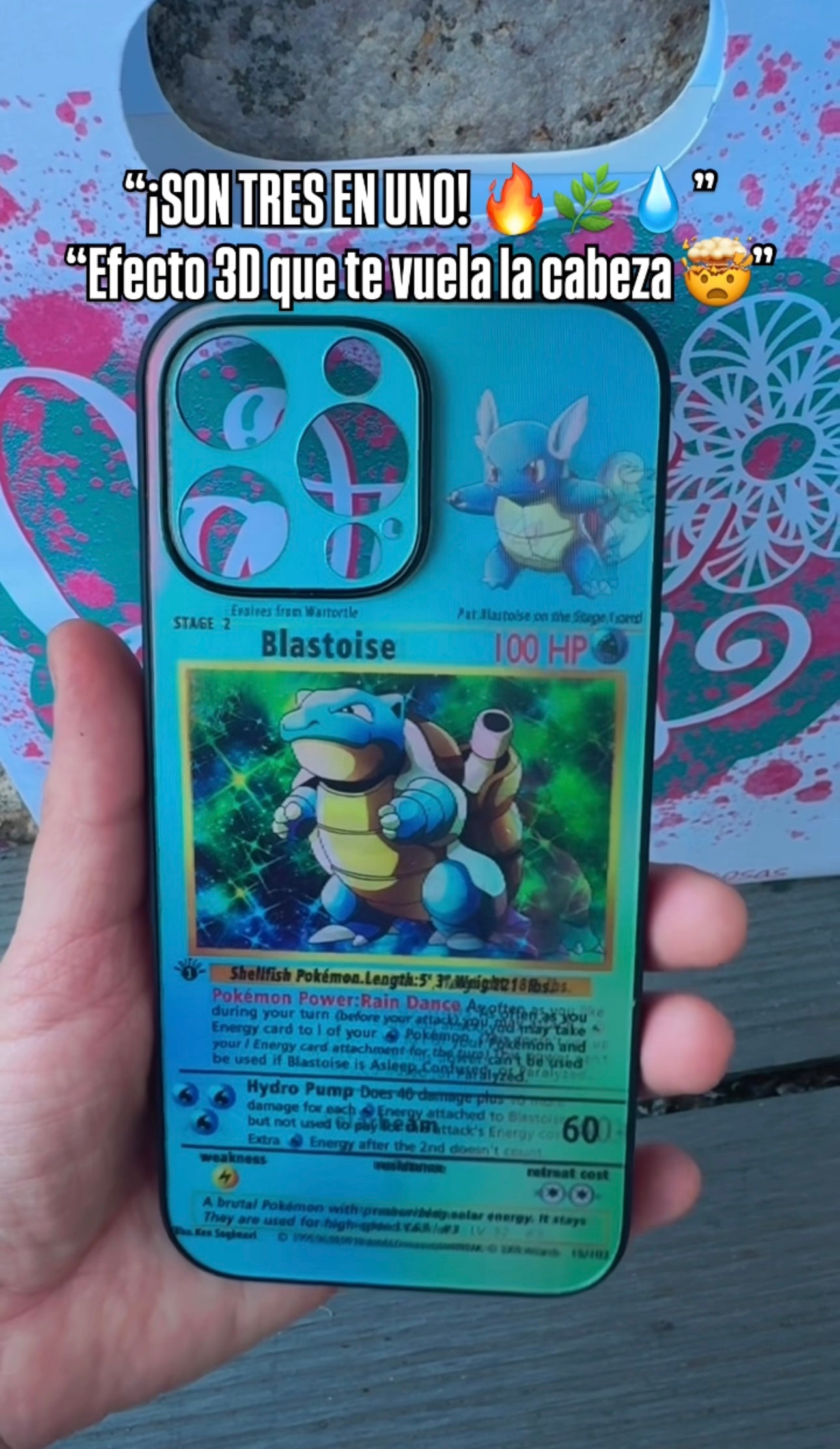 Carcasa 3D Pokemon , 3 fotos en 1 !!