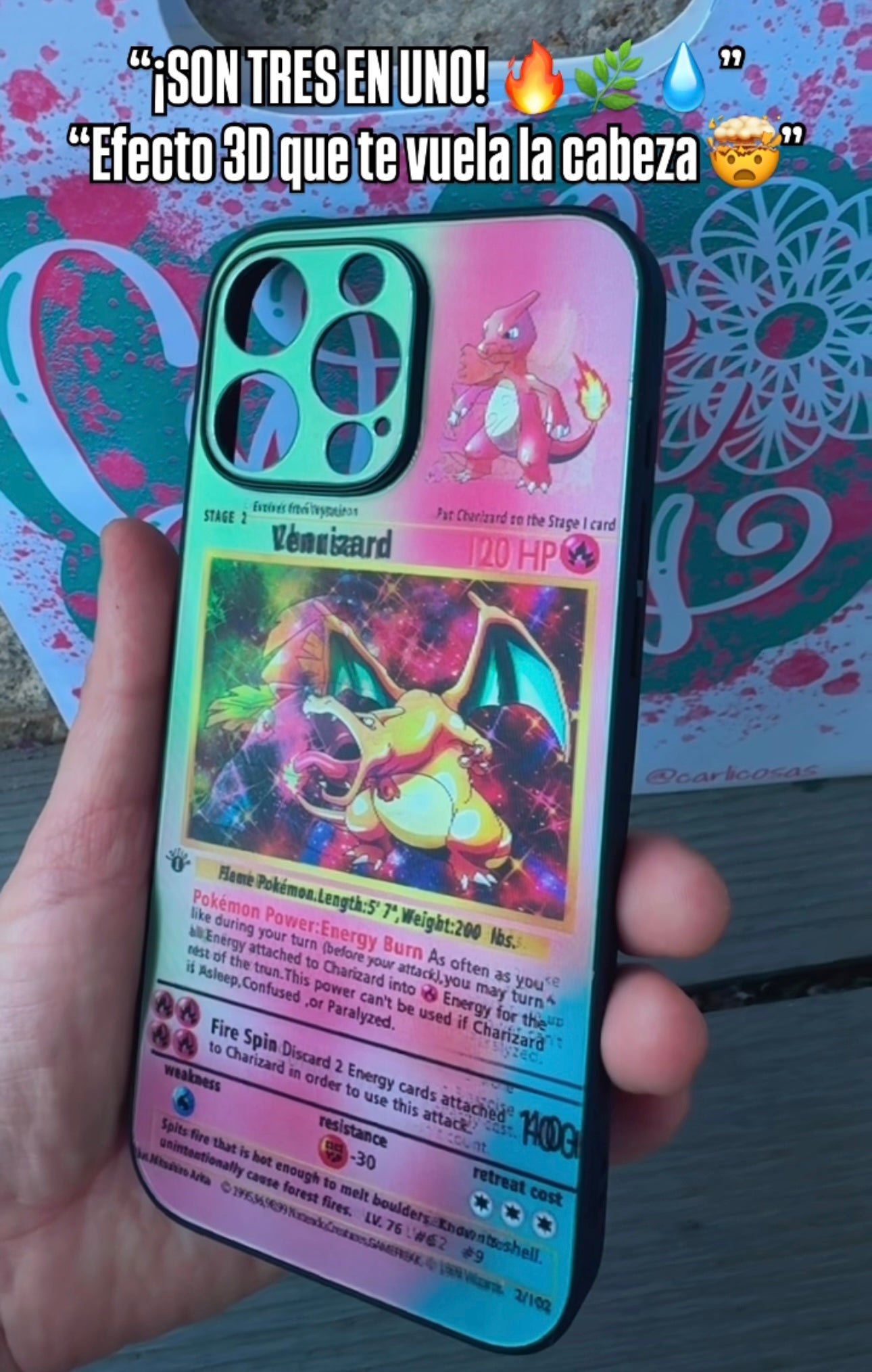 Carcasa 3D Pokemon , 3 fotos en 1 !!
