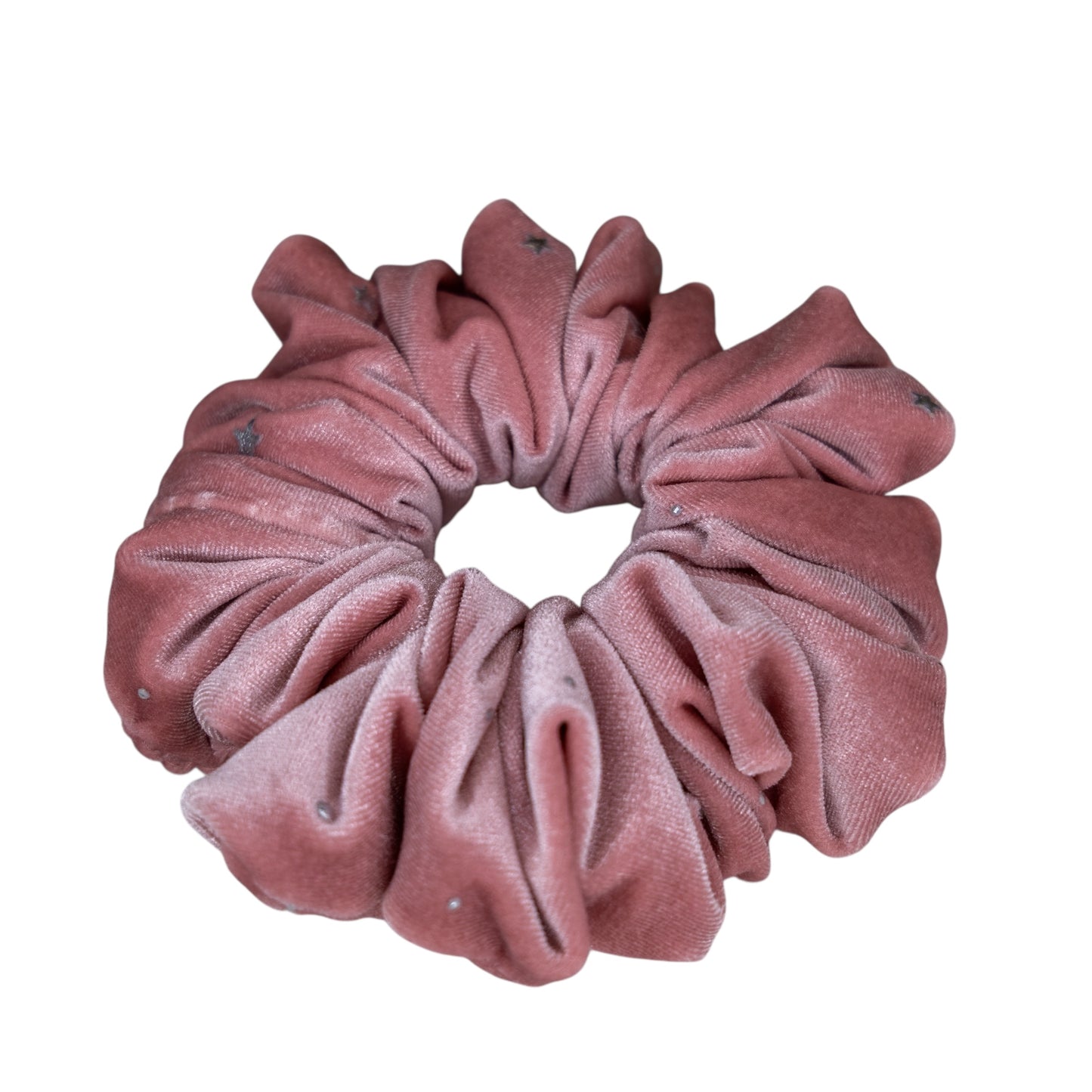 Scrunchie negro con estrellas