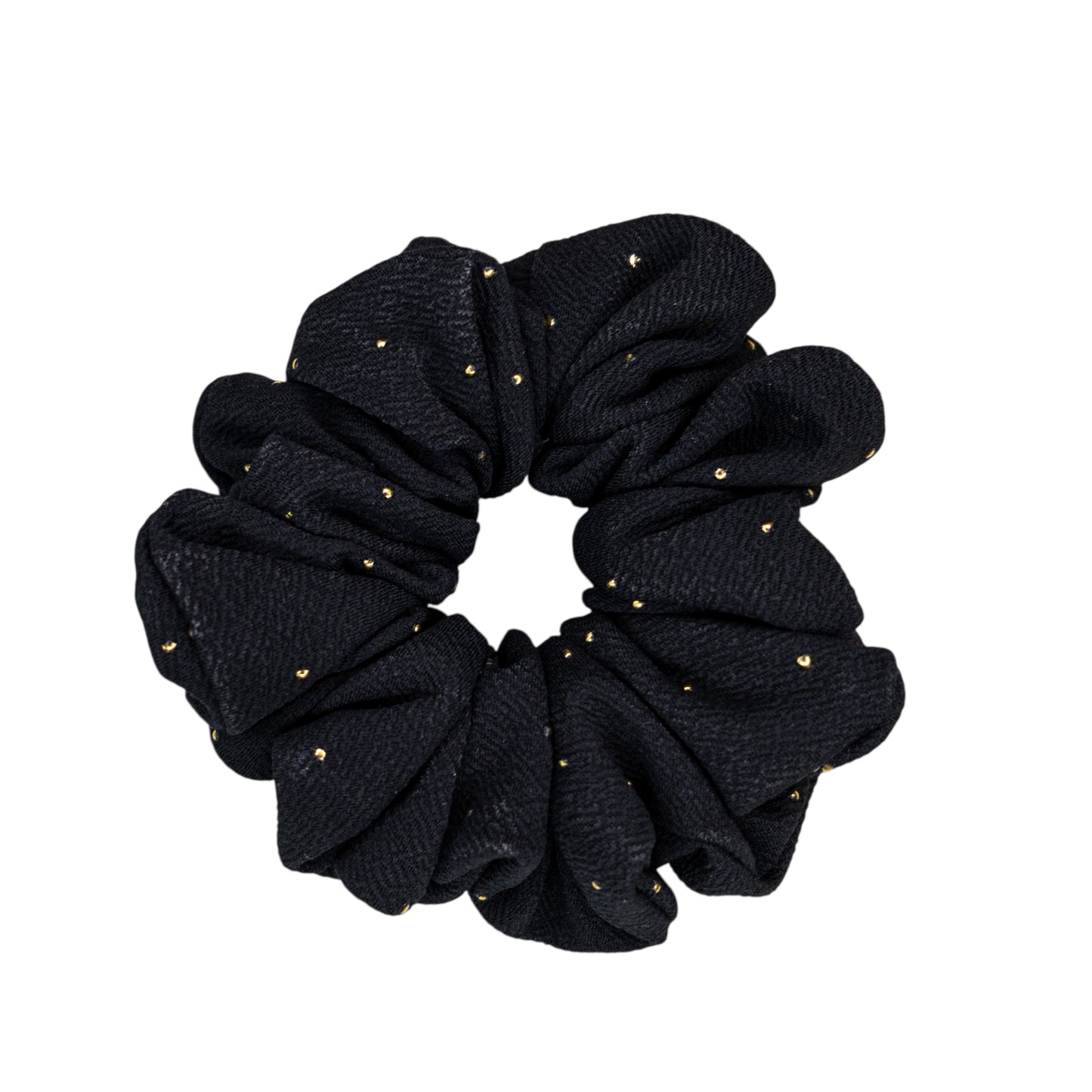 Scrunchie negro con tachas