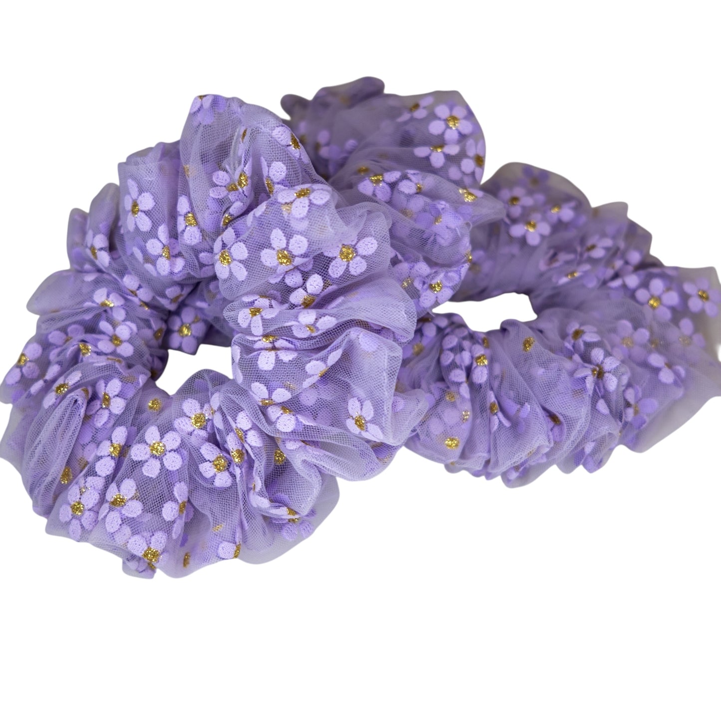 Scrunchie flores morado