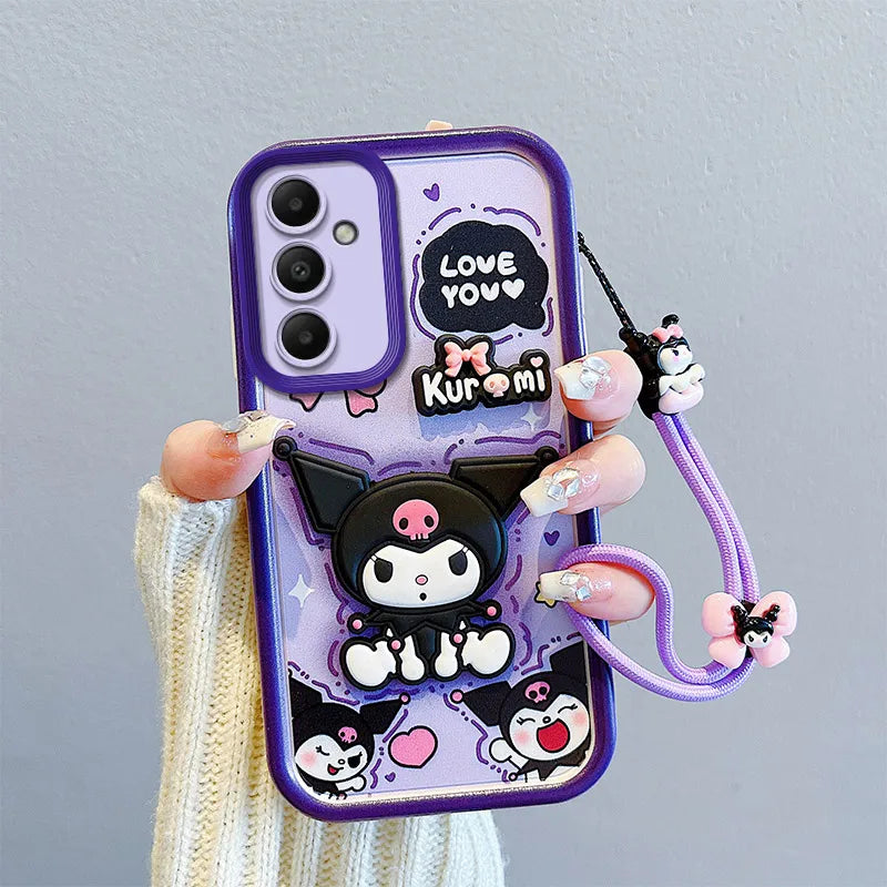 Carcasa Kuromi, Pochaco o Lotso para Samsung Serie A