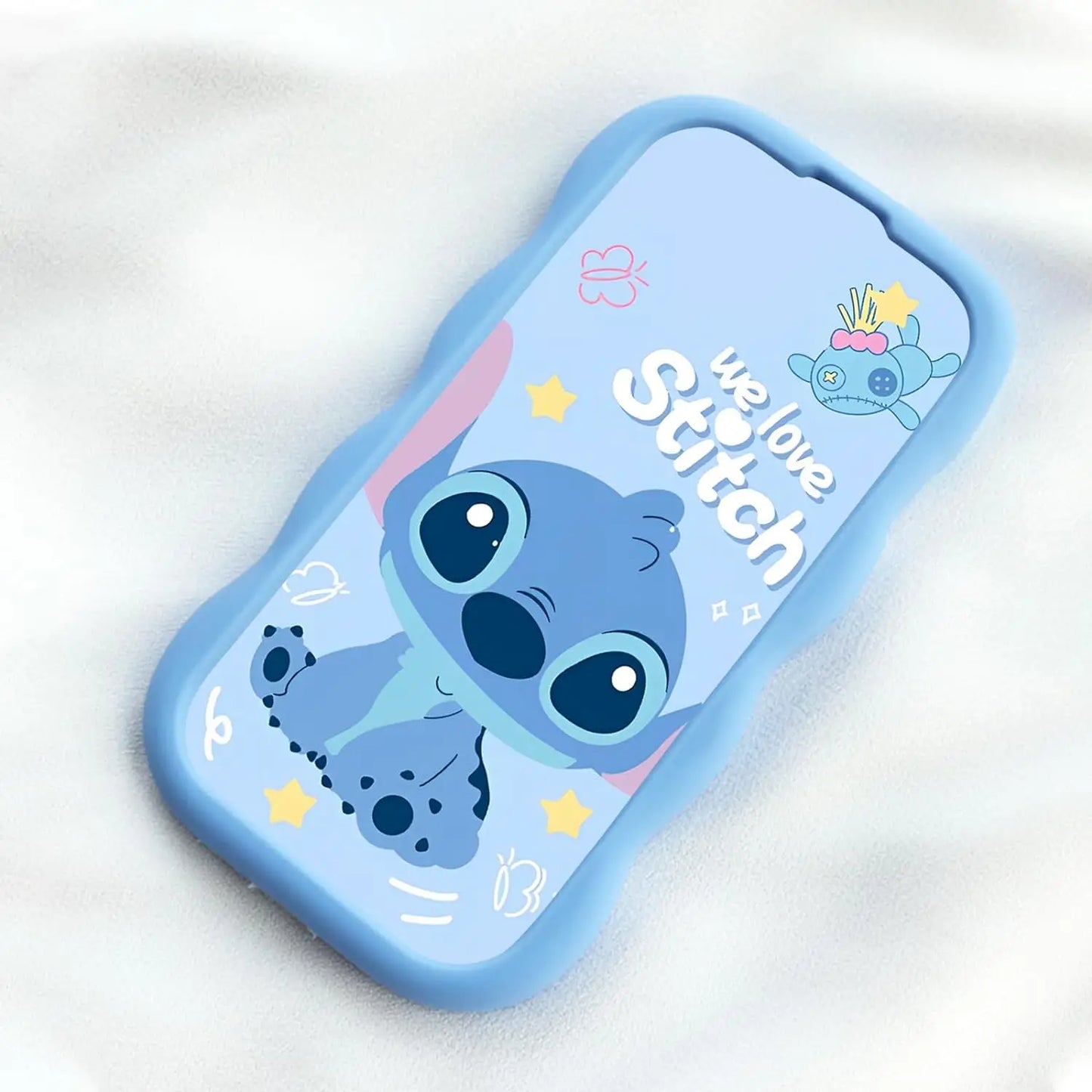 Carcasa Stitch Y Angel silicona para Samsung