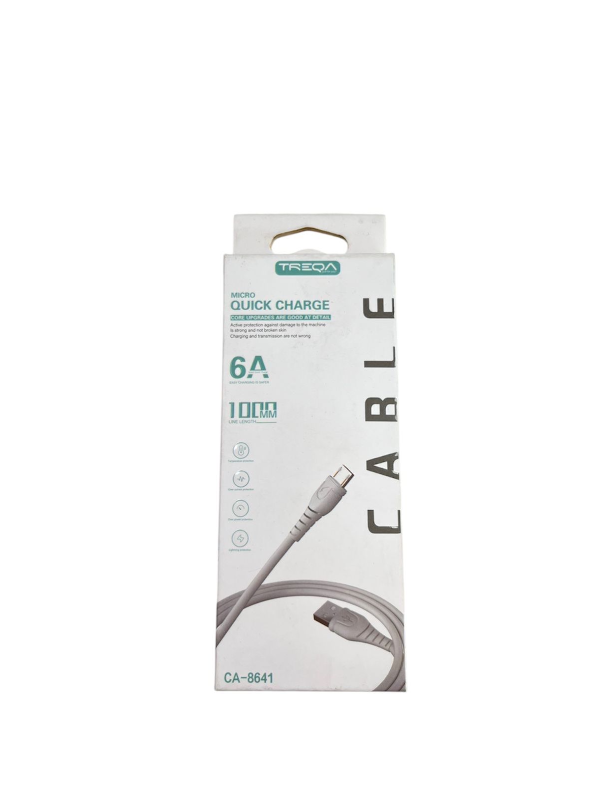 Cable TREQA de carga rápida entrada USB a Micro USB