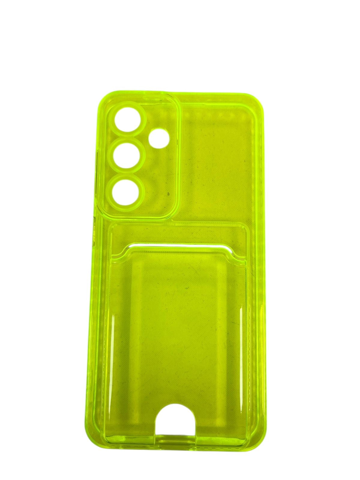 Carcasa Samsung S24 tarjetero amarillo