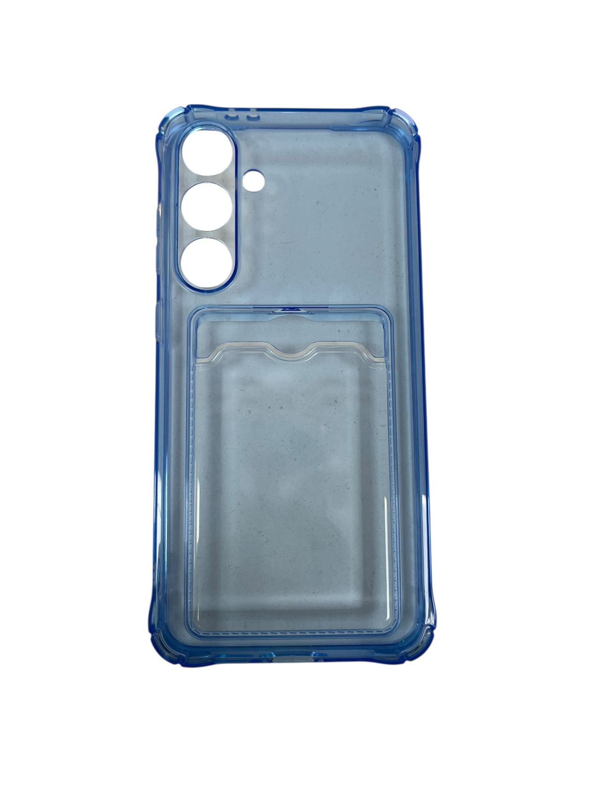 Carcasa Samsung S24 Fe tarjetero celeste