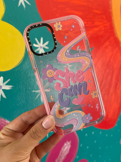 Carcasa tipo casetify ,  She Can