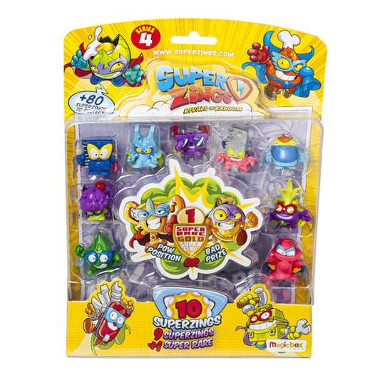 Set Blister 10  figuras  ( 1 dorado y 9 normales)  Serie 4