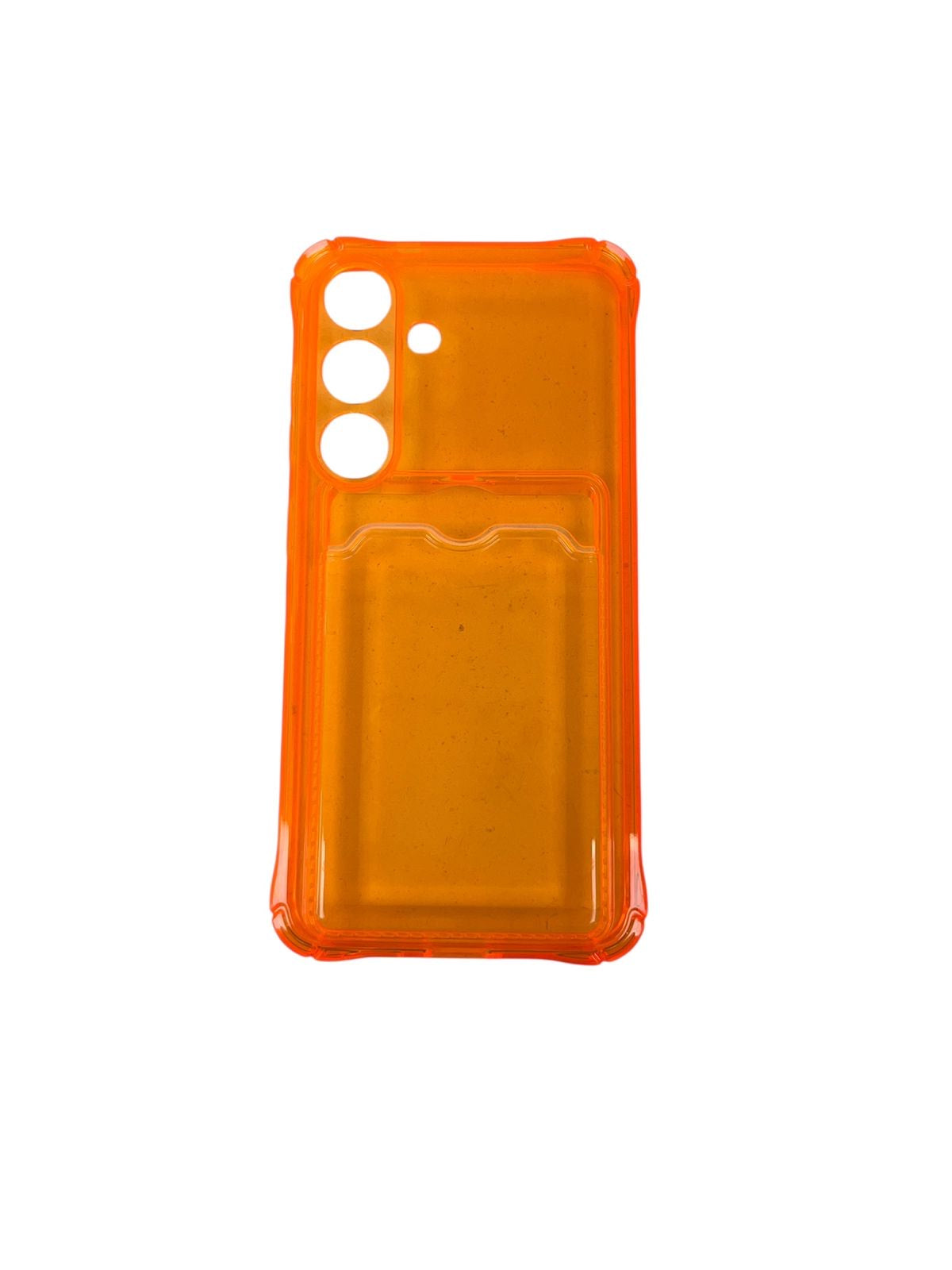 Carcasa Samsung S25 tarjetero naranjo