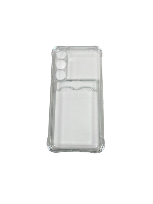 Carcasa Samsung S25 tarjetero transparente