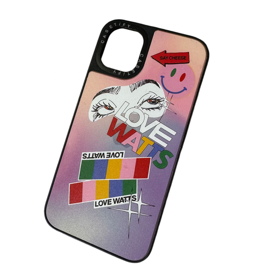 Carcasa tipo casetify Love Watts