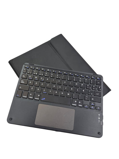 Carcasa + teclado + mousepad para IPAD 10th/A16/11 negro