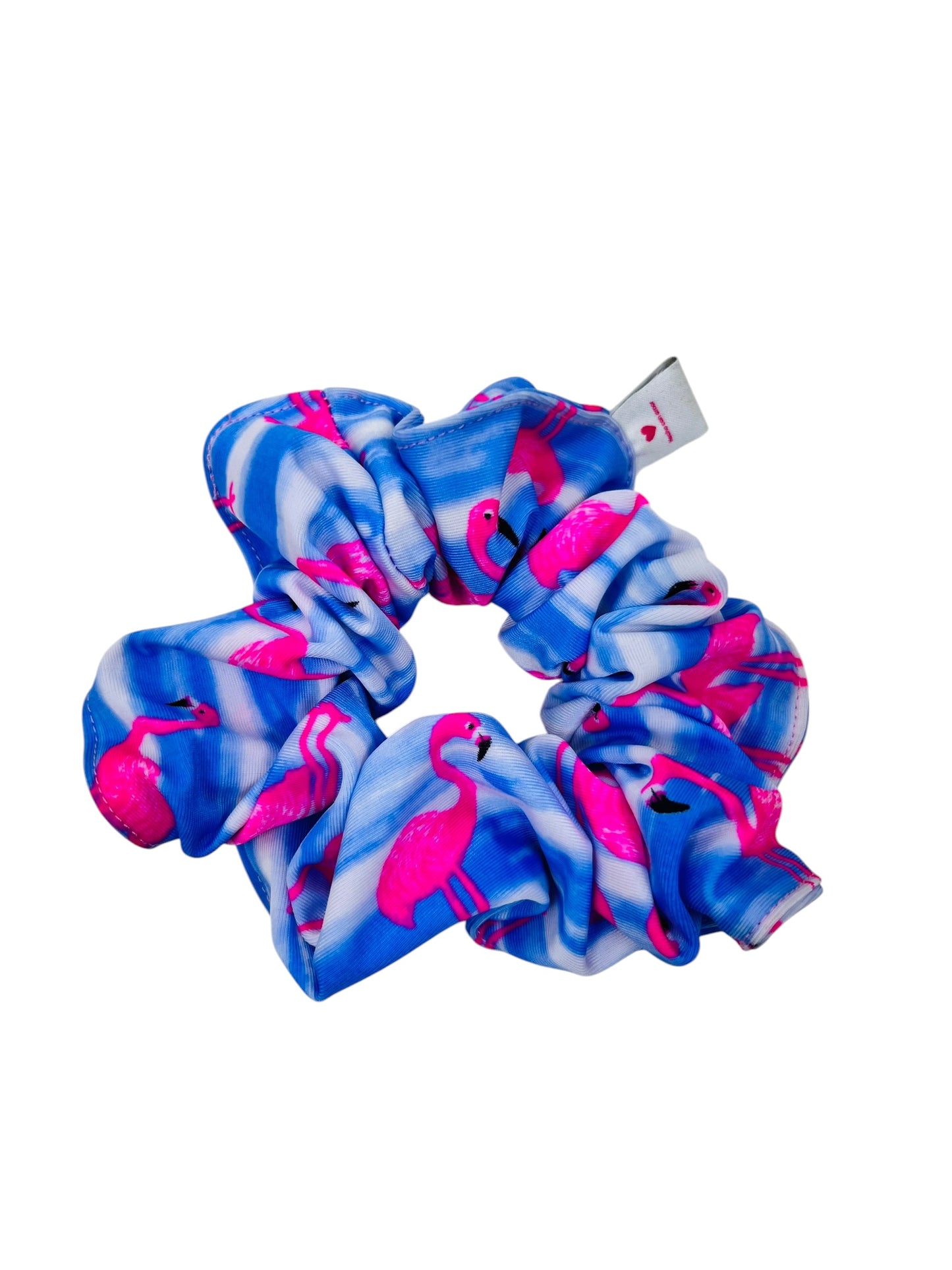 Scrunchie flamencos azul