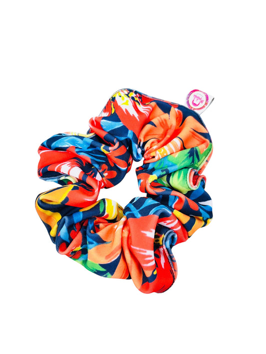 Scrunchie patrón flores