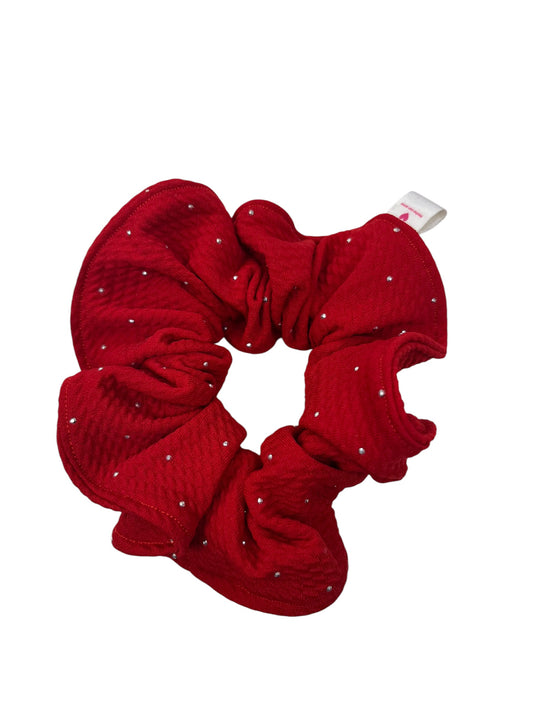 Scrunchie rojo brillante