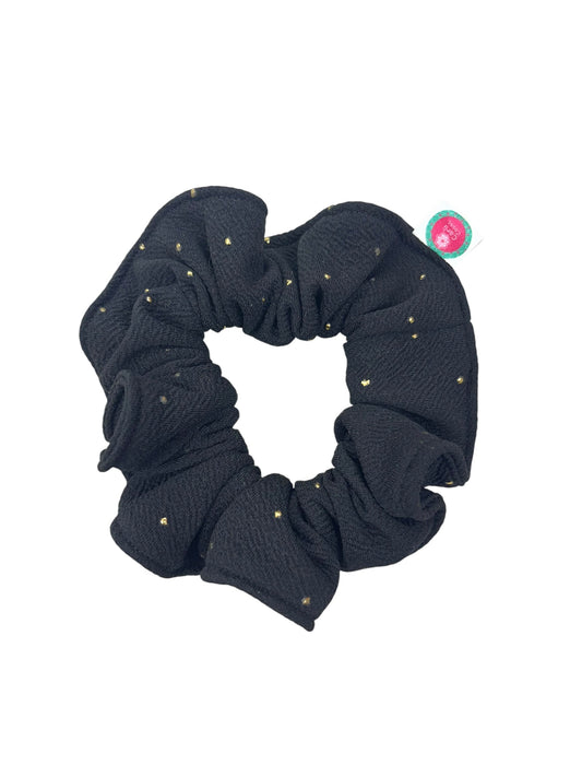 Scrunchie negro con tachas