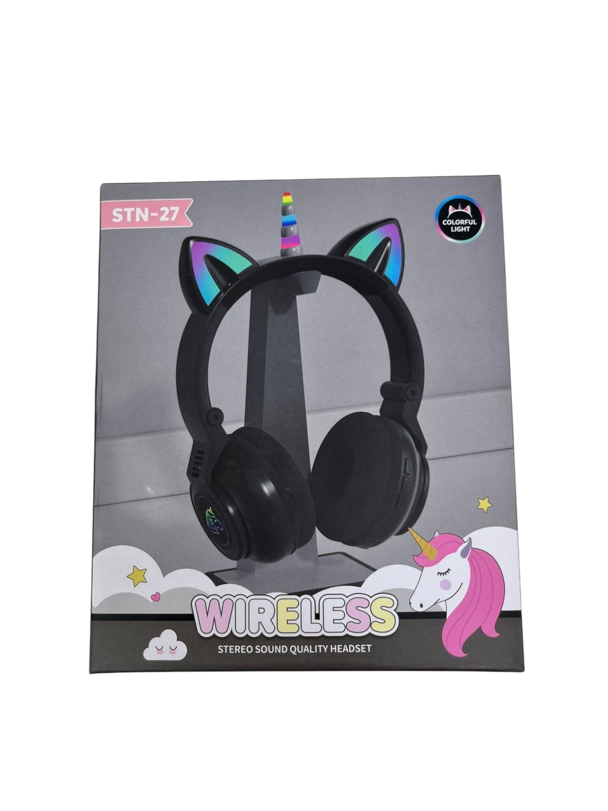 Audífonos con orejas de gato