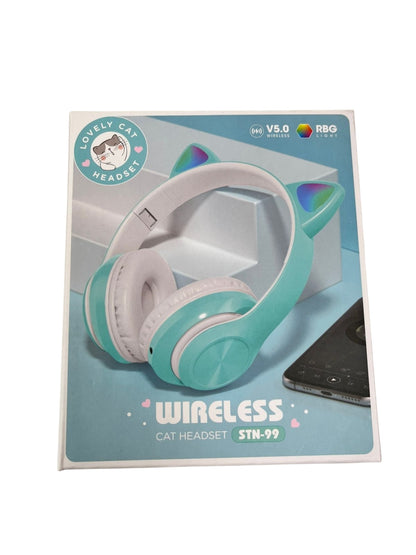 Audífonos con orejas de gato