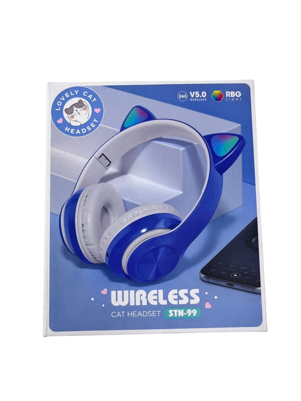 Audífonos con orejas de gato