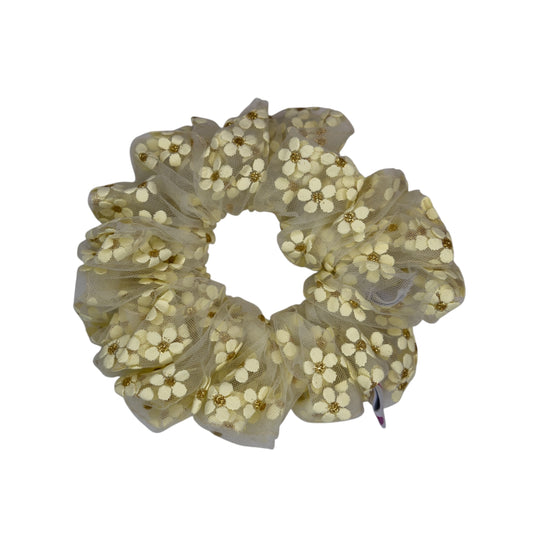 Scrunchie flores amarillo