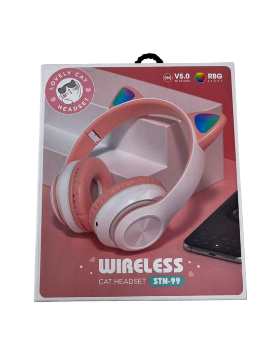 Audífonos con orejas de gato