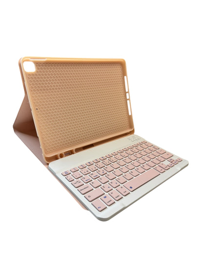 Carcasa y teclado para IPAD 10.2 rosa palo