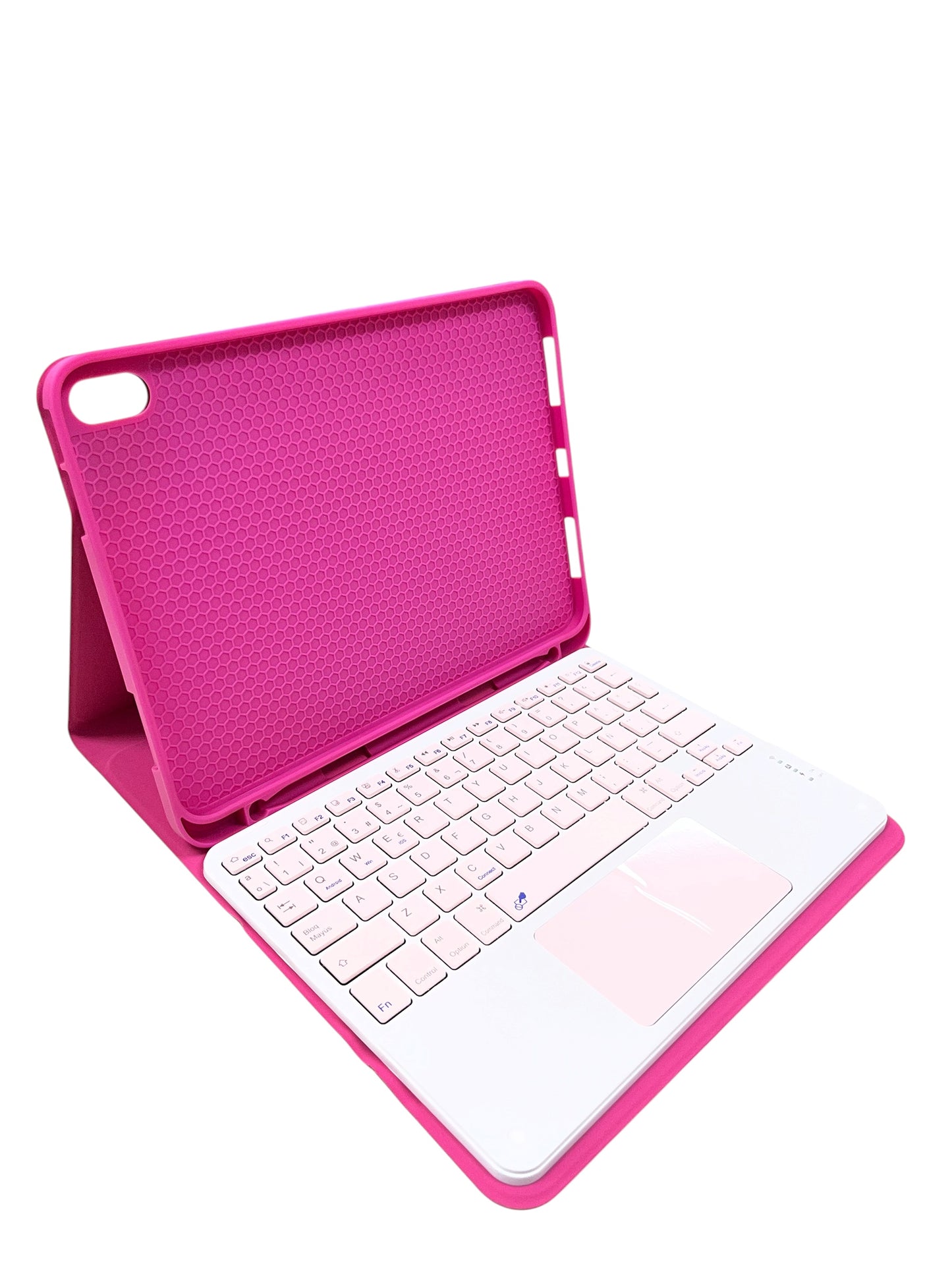Carcasa + teclado + mousepad para IPAD 10th/A16/11 fucsia