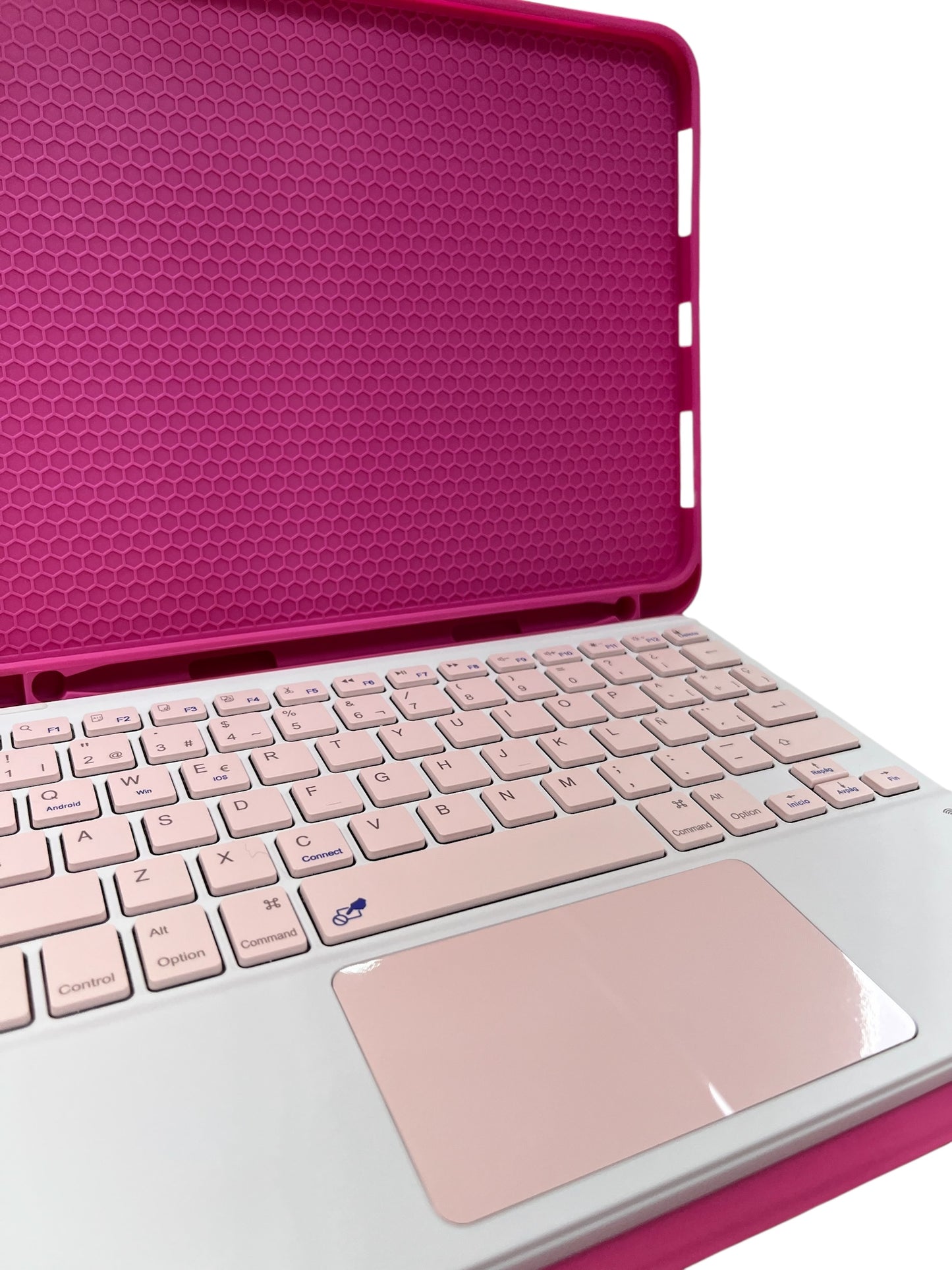 Carcasa + teclado + mousepad para IPAD 10th/A16/11 fucsia