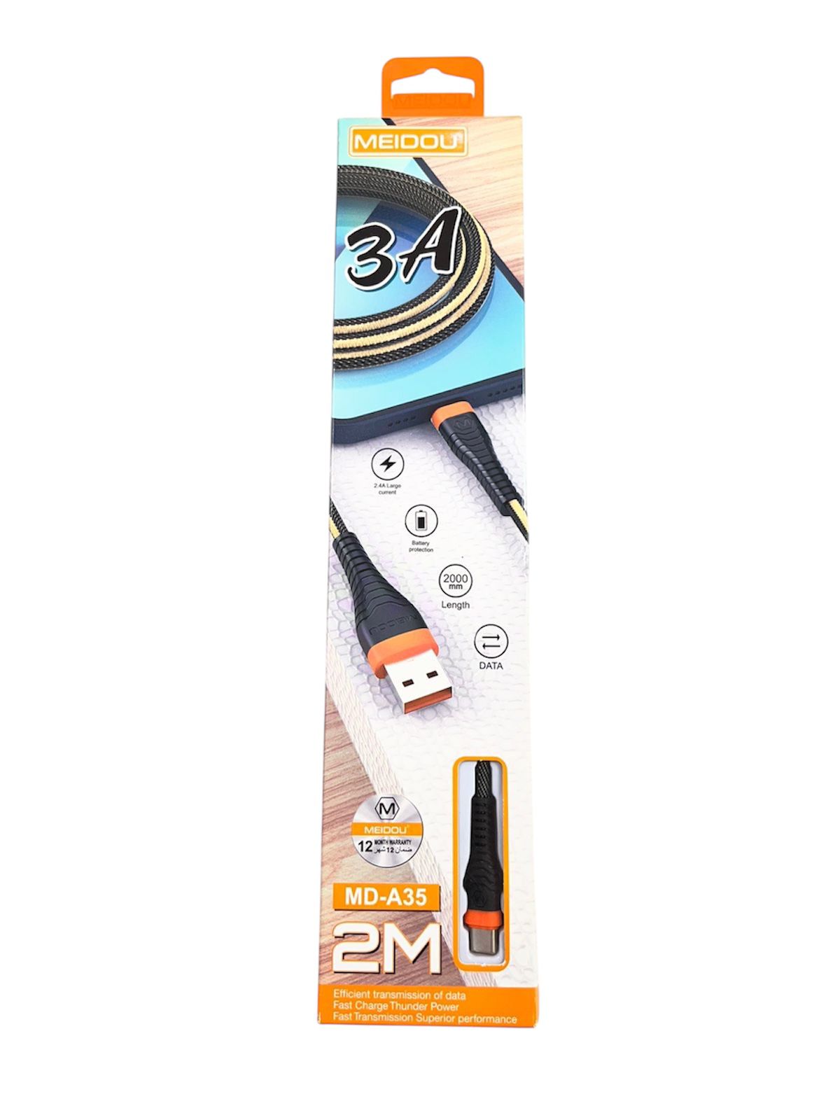 Cable 2M USB - C