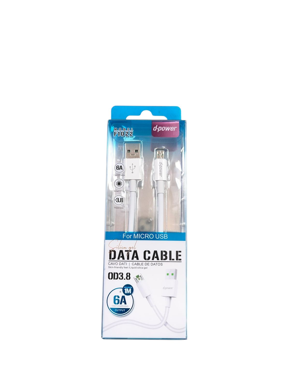 Cable de datos/carga rápida entrada USB a Micro USB