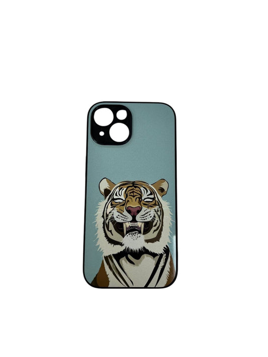 Carcasa Iphone 15 tigre sonriente