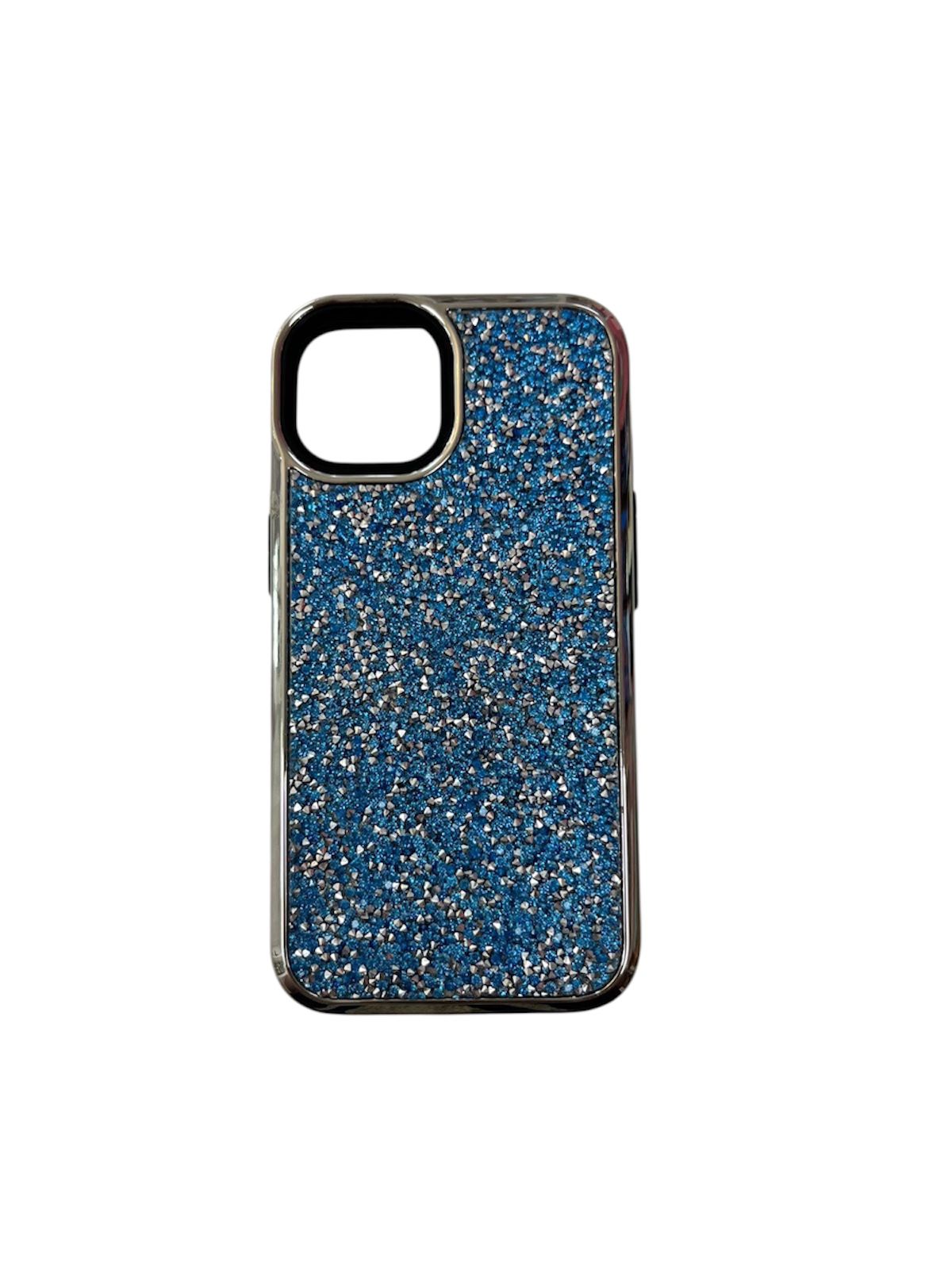 Carcasa Iphone 13/14 brillos azules