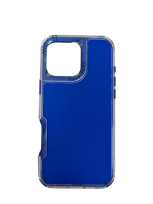 Carcasa Iphone 16 pro max 360 azul
