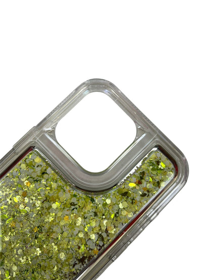 Carcasa Iphone 16 pro max glitter verde
