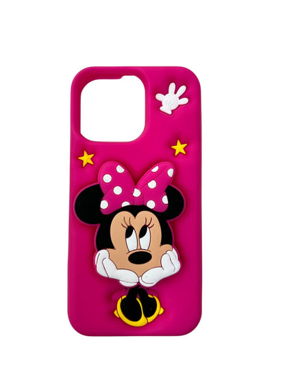 Carcasa Iphone 16 pro max silicona Minnie