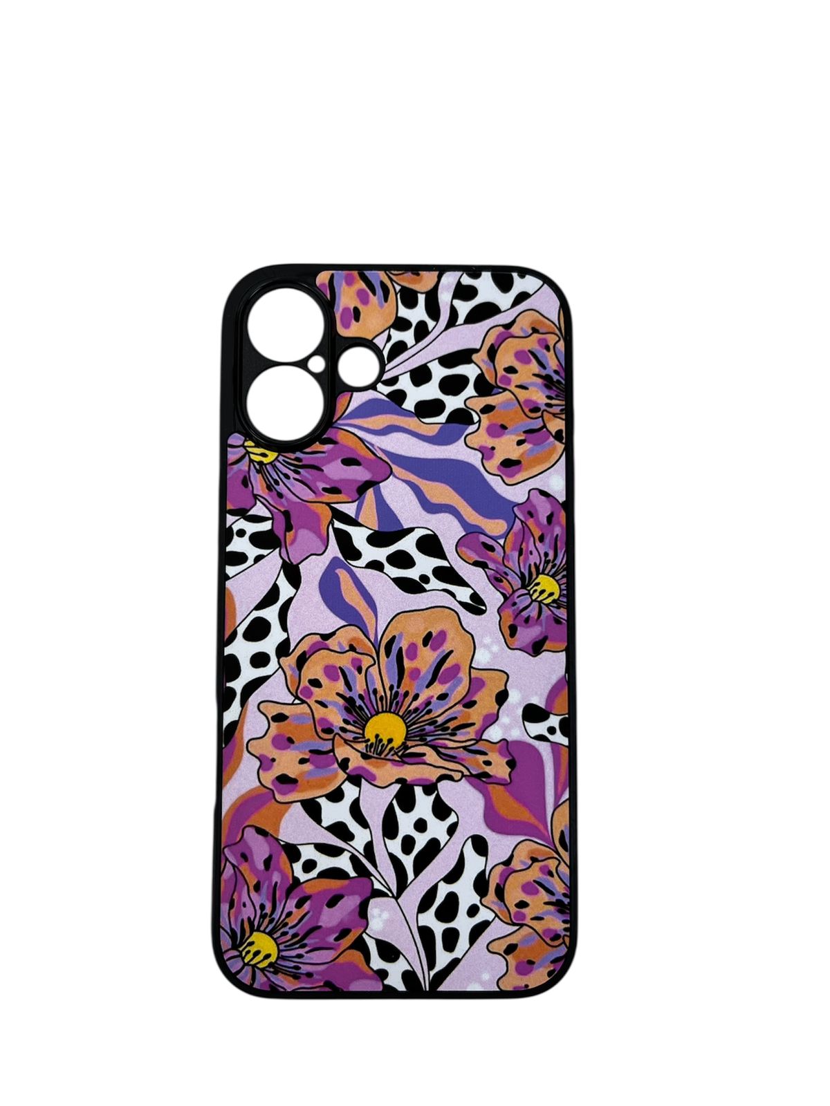 Carcasa Iphone 16 Plus flores rosadas