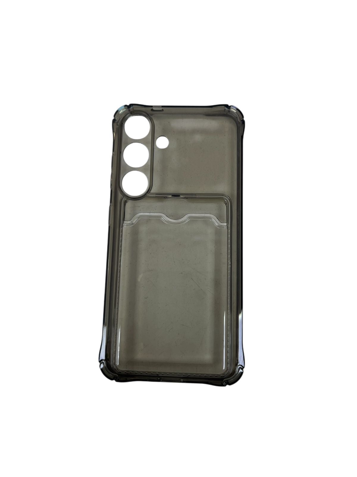 Carcasa Samsung S25 gris con tarjetero