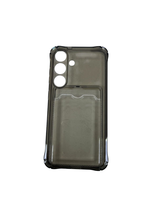 Carcasa Samsung S25 gris con tarjetero