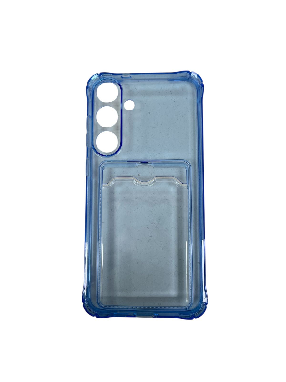 Carcasa Samsung S25 Plus tarjetero celeste