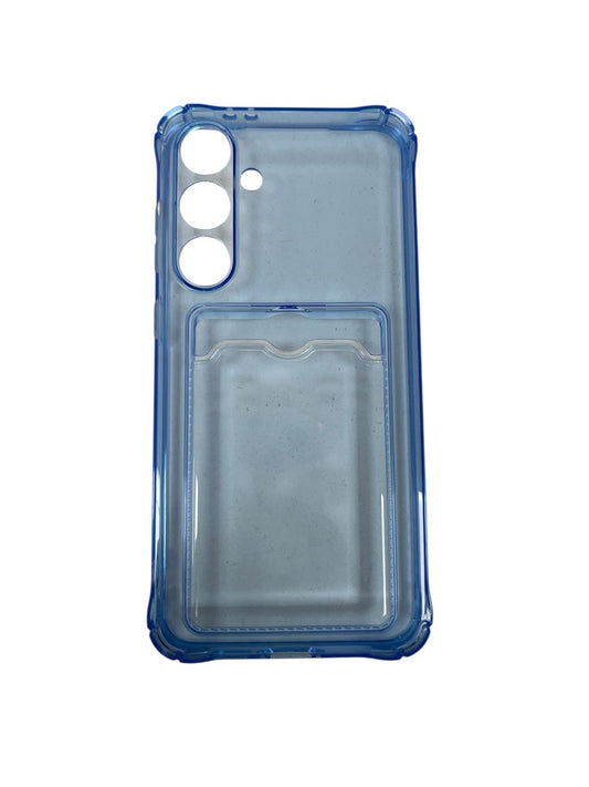 Carcasa Samsung S24 Fe tarjetero celeste