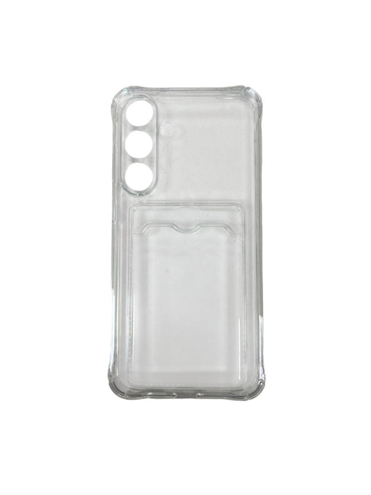 Carcasa Samsung S25 Plus tarjetero transparente